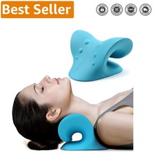 Portable Cervical Traction Pillow - Neck and Shoulder Relaxer for All-Day Relief
