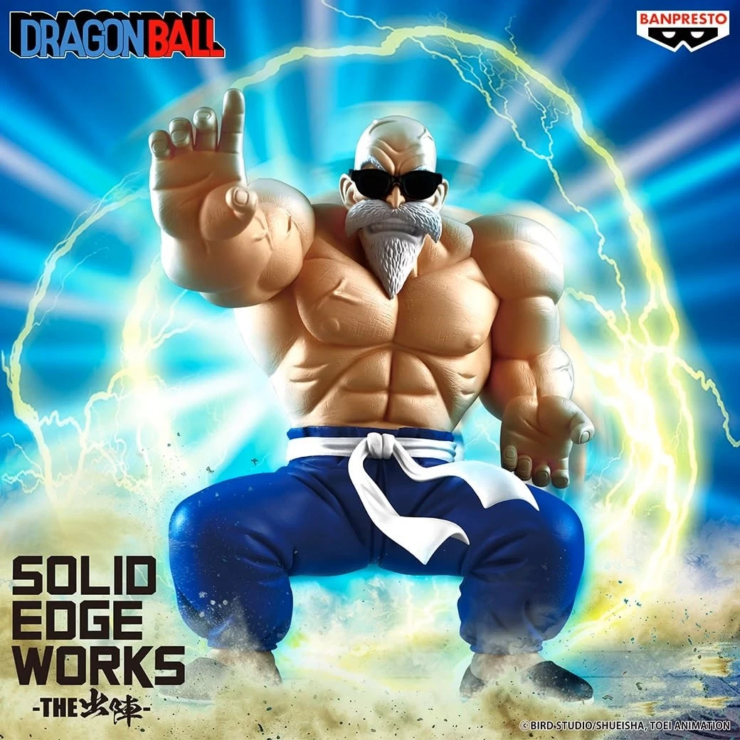 BANPRESTO Dragon Ball Figura Estatua 22cm Maestro Muten Kamesennin SOLID EDGE