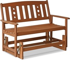 Furinno Tioman Outdoor Sitzbank, Holz, natur, 70 x 111.76 x 91.49 cm A