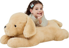 Giant Dog Labrador Stuffed Animal Plush Toy,Puppy Big Large Jumbo Soft Toys,30"