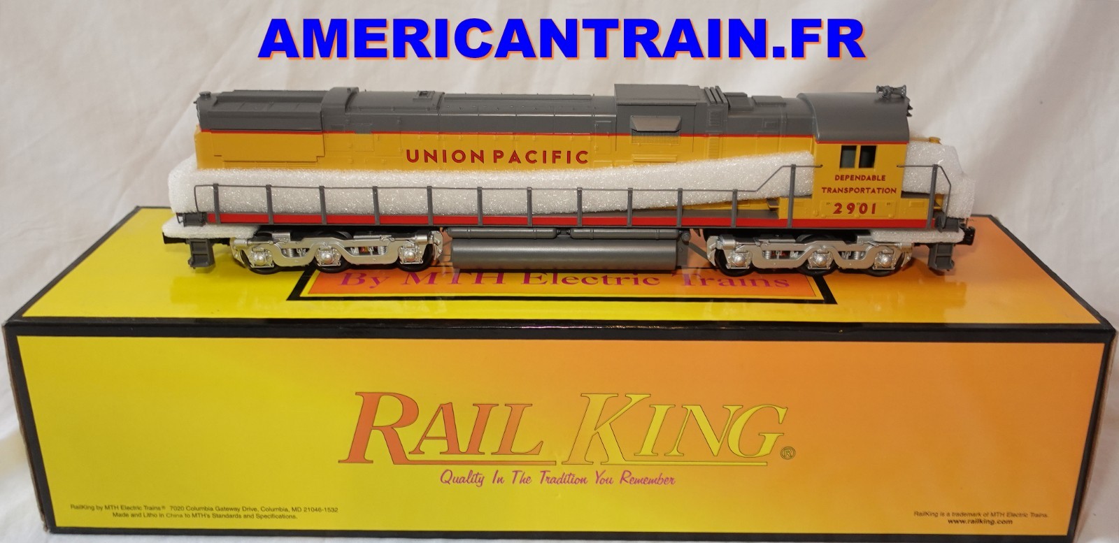 Locomotive Diesel Union Pacific C628 MTH : modèle de prestige en échelle O 3 rails