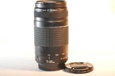 Canon EF 75-300mm f/4-5.6 III lens STIFF focus AS IS for EOS SLR DSLR cameras