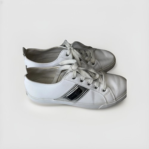 Kendall Kylie Sneakers Womans 7 M Silver Athleisure White Casual Walking Sneaker - 第 1/9 張圖片