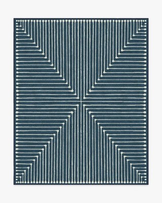 Ruggable Inkdrop Lapis Blue Rug by Jonathan Adler All in One Rug 8'x10'