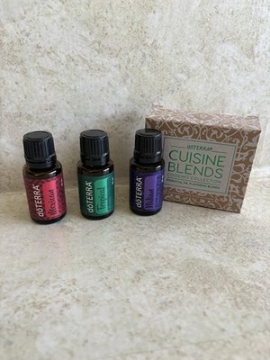 Doterra Cuisine 3 Pack Oil Set Limited Addition New Open But Full (3- 15ml) Cook
