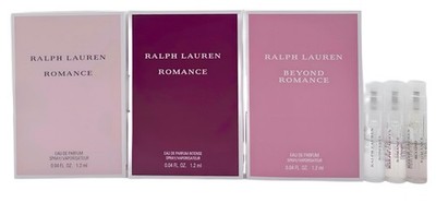 Ralph Lauren Romance, Intense & Beyond Eau De Parfum Sample Spray 0.04 oz/1.2 ml