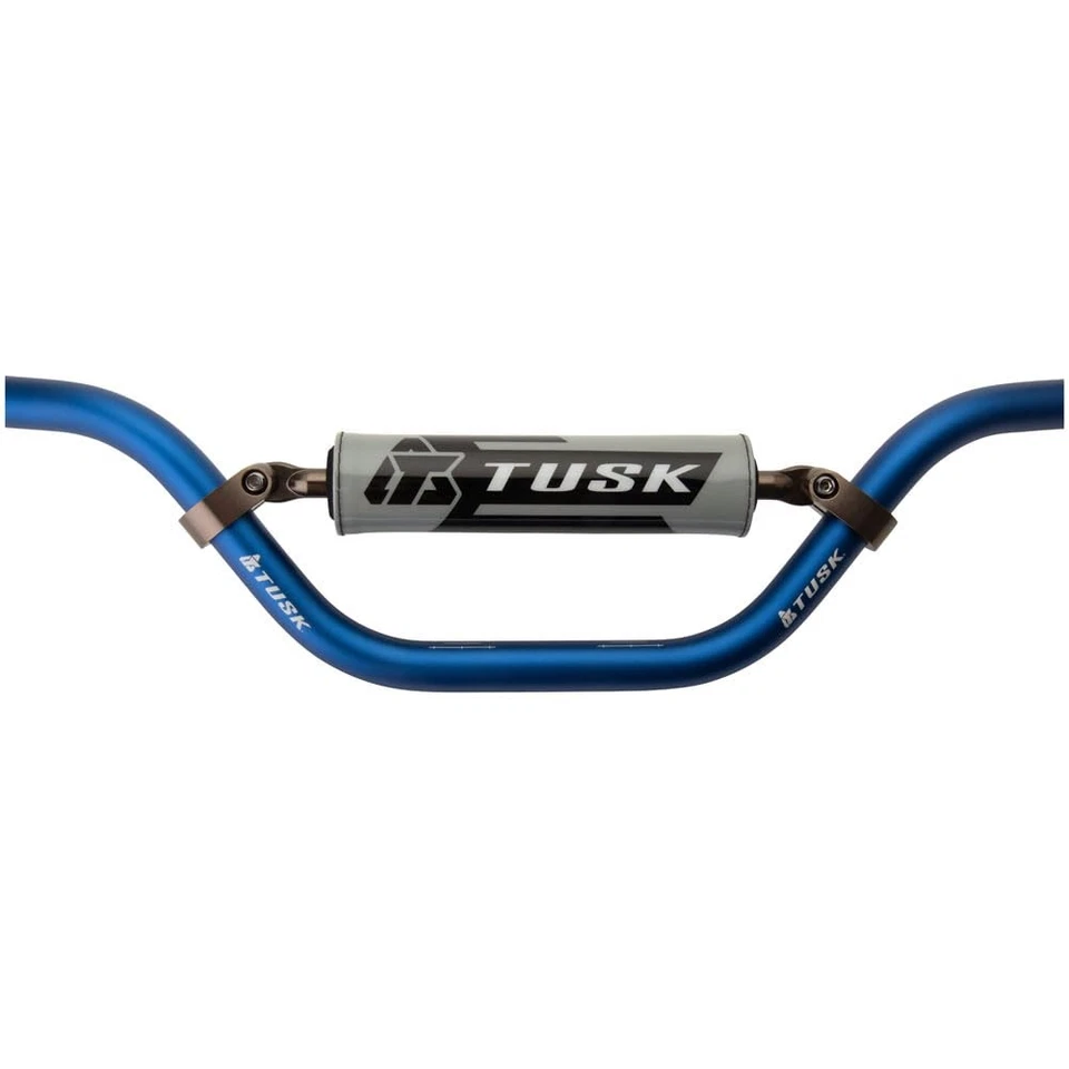 Tusk T-10 Aluminum 7/8" Handlebar Mini High Bend Blue For Honda CR80R 1980-2002 - Image 4 of 4