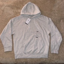 Nike Solo Swoosh Brushed Fleece Loose Fit Hoodie Heather Gray - Men  s Large