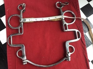 Two Draft Horse Buxton Bits, 6” Straight Bar, Bottom Bar, For Pair/Coach