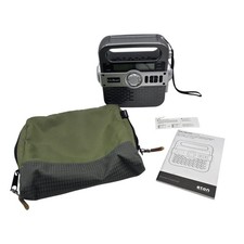 L.L.Bean x ETON Solarlink FR370 Local Weather Emergency AM/FM Radio Grey Tested