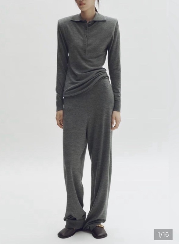 STELLA MCCARTNEY H&M WIDE LEG MERINO WOOL JOGGERS- M NWT