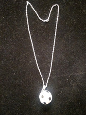20" silver chain with soccer ball