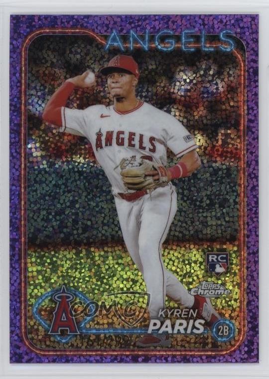 2024 Topps Chrome Purple Speckle Refractor 161/299 Kyren Paris #151 1q0o
