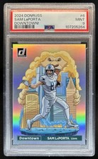 2024 Panini Donruss Sam LaPorta Downtown! SSP #6 Lions PSA 9