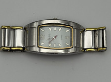 Vintage NOS Oasis Quartz Watch Two Tone Silver Gold Tone Bracelet