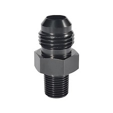 6AN Male Flare to 1/8" NPT Pipe Fitting Adapter, Aluminum 6AN to 1/8 NPT
