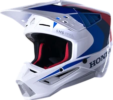 ALPINESTARS 8308123-2217-XS HONDA S-M5 HELMET WHITE/BLUE/RED GLOSSY XS