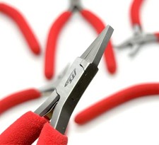 148mm Flat Nose Pliers Foam Handles Ergonomic Wire Wrapping Jewelry Making Tool