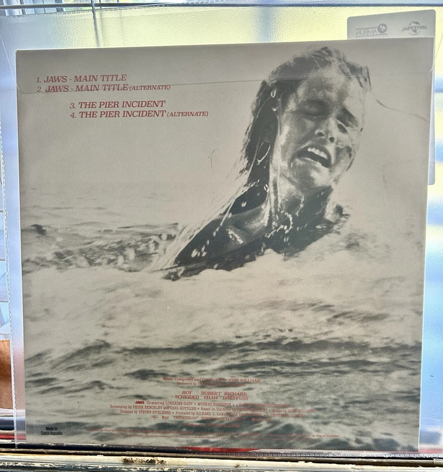 Mondo JAWS 50th Anniv. Selections & Studio Rarities “Chum Red” Vinyl RARE NEW - Image 2 of 3