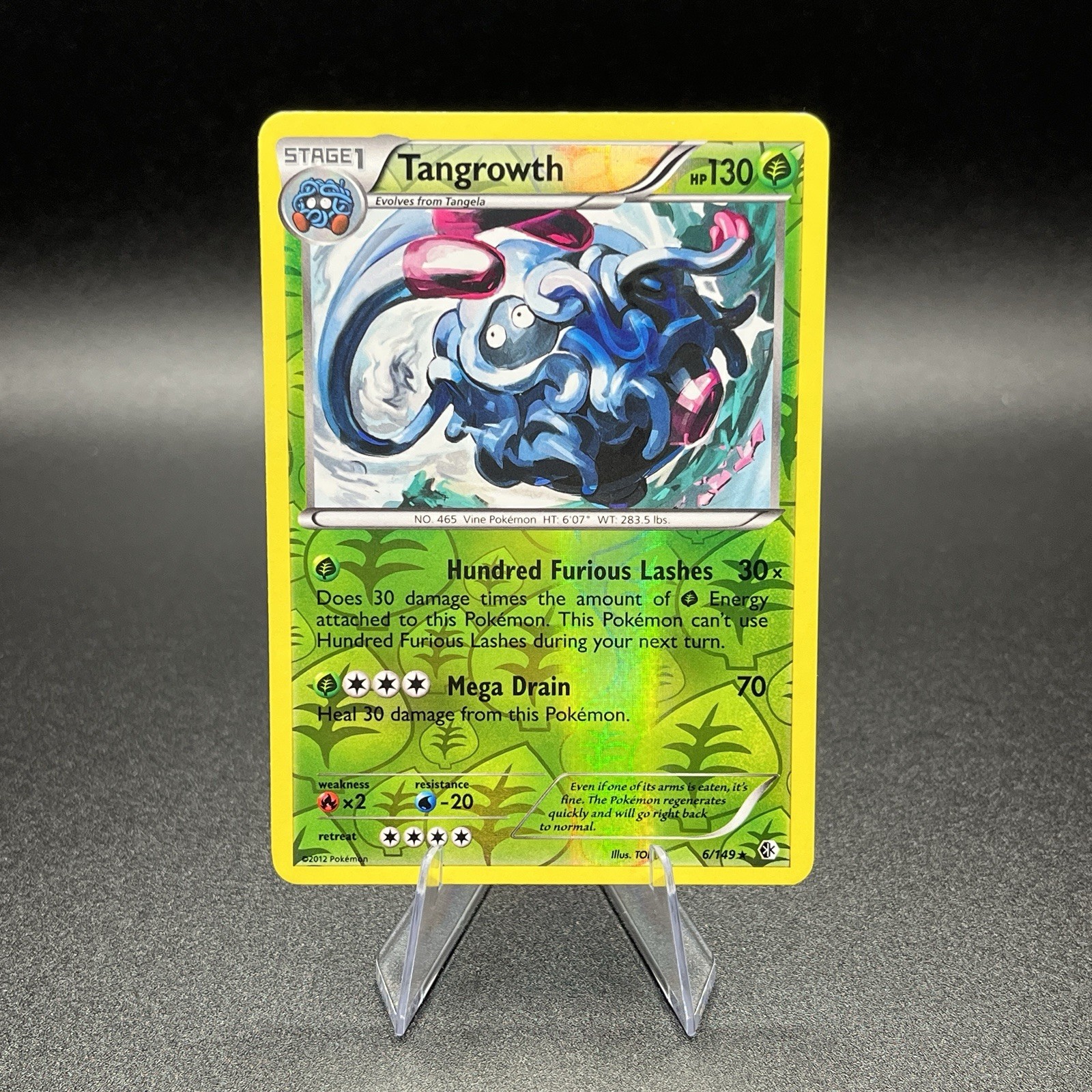Pokemon Tangrowth 6/149 Boundaries Crossed Reverse Holo Rare - LP