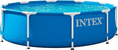 Intex Metal Frame Pool - Aufstellpool - Blau - Ø 305 x 76 cm