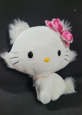 Charmmy Kitty Dark Pink Bow Pearl Necklace 12'' Plush Doll Un-used No Hangtag