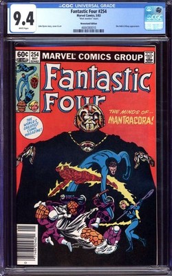 FANTASTIC FOUR #254 CGC 9.4 WHITE PAGES// MARK JEWELERS  MARVEL COMICS 1983
