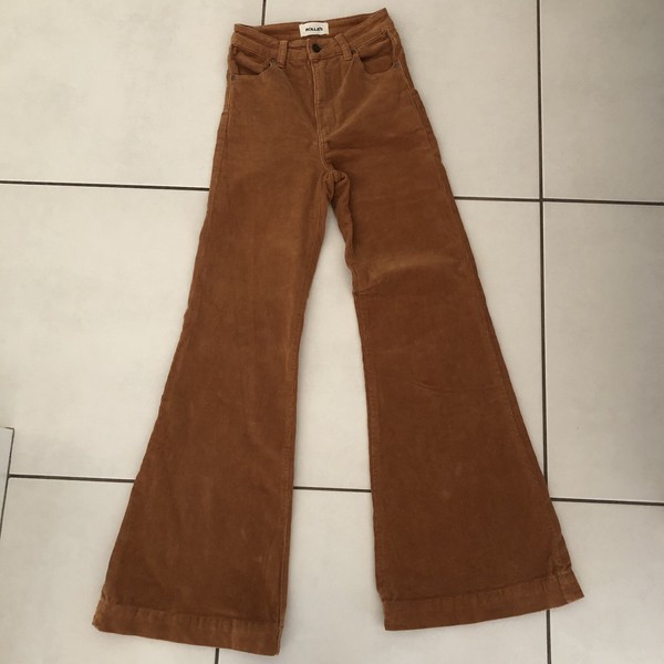 Rolla’s Eastcoast Flare High Rise Flare Size 24 Aussie 6 Corduroy Jeans