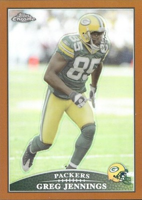 Greg Jennings - 2009 Topps Chrome - Orange Refractor - Numbered /649 #TC30