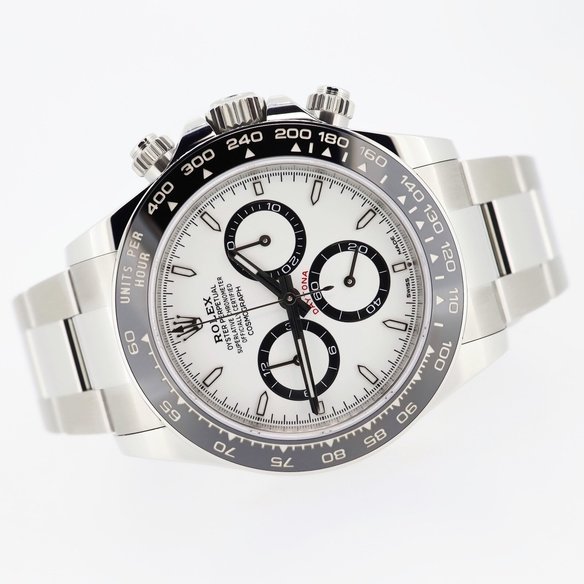Rolex Daytona 126500LN 2024 Unworn Panda White Dial Stainless Steel Full Set