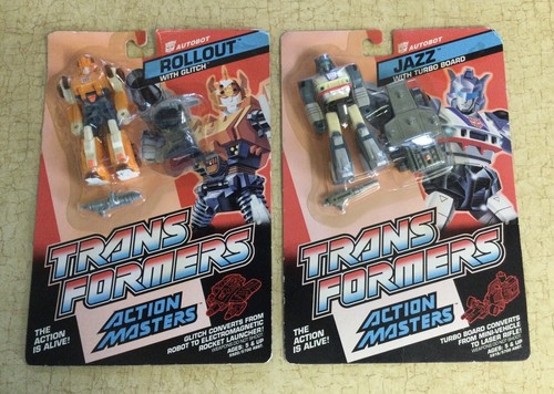 Jazz And Rollout Transformers Action Masters MOC. Hasbro Takara 1989