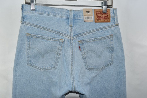 New Levi's 501 S Skinny High Rise Distressed Light Blue Jeans Womens Size 28x28 - Picture 9 of 10