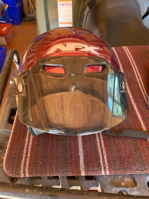 AFX FX-75 Y Open face Helmet Youth M Burgandy