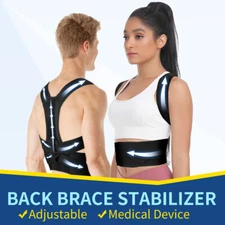 Posture Corrector Adjustable Back Brace Clavicle Shoulder Support Belt Men Women