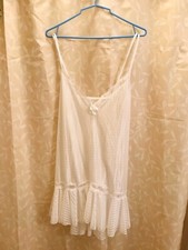 Vintage White Nightgown  Robe Set-Sz. Medium, Night Winks, Silky, Made In USA