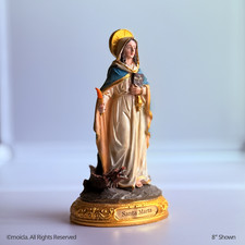 Estatua de resina de Santa Marta de Betania - Estatuilla católica de 8" | Santa Marta