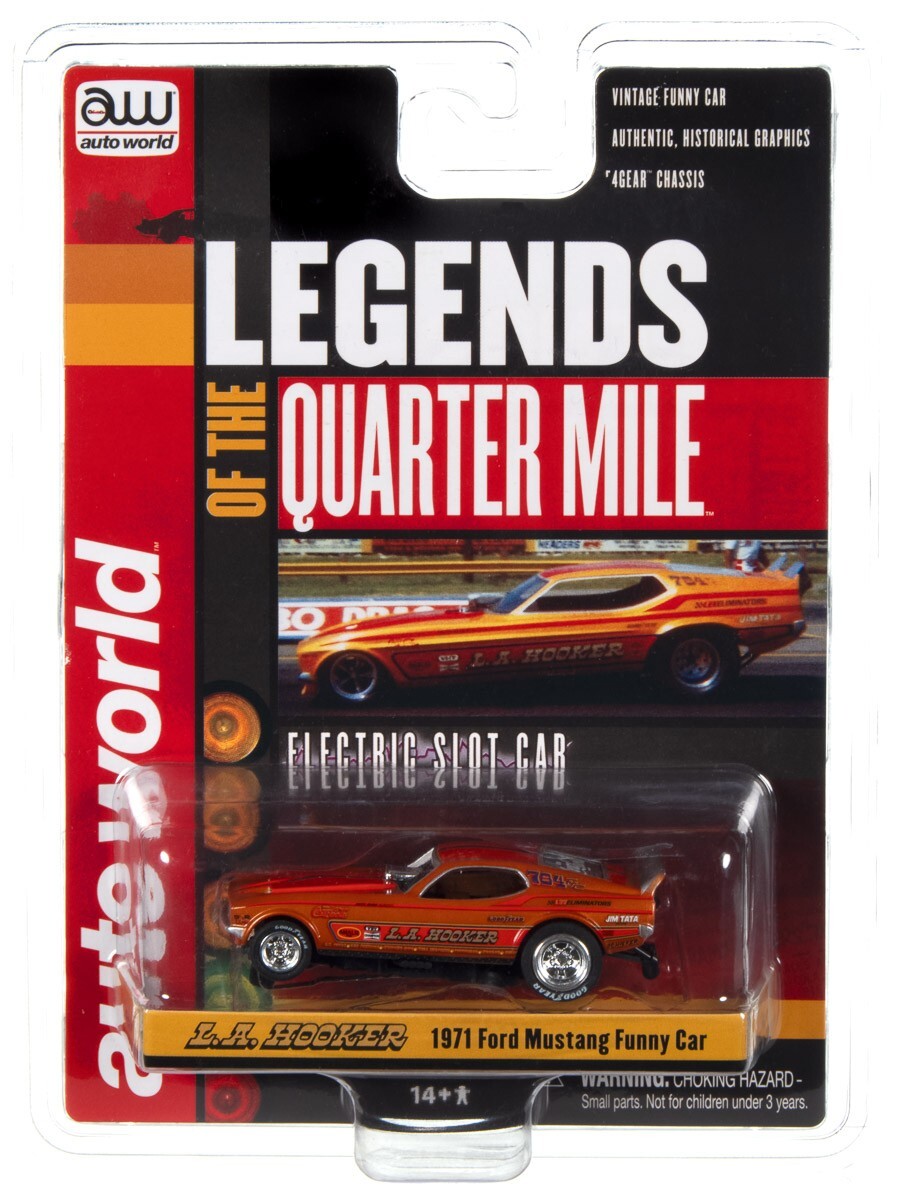 ミニカー L.A. Hooker 71 Ford Mustang Funny Car 1971 L.A. Hooker Ford Mustang NHRA Funny Car, Orange w/ Red
