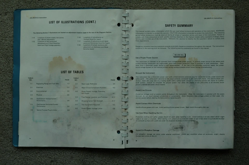 Tektronix OS-245(P)/U Original Service Manual all Schematic, Parts: 070-1866-00 - Image 3 of 4