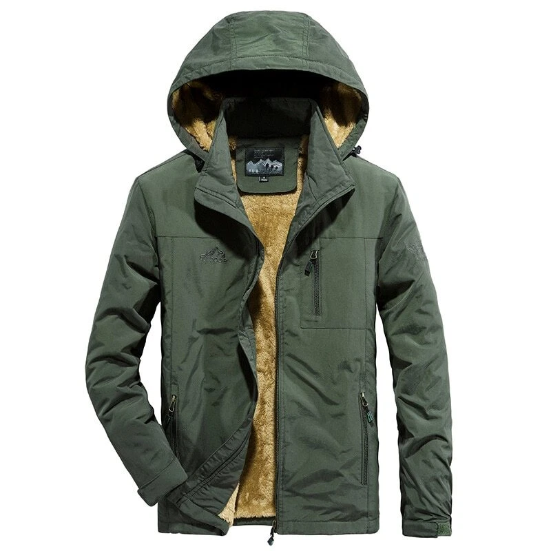Green winter cheap jacket mens
