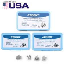Tubos bucales ortodoncia dental 1er 2nd molar Bondable Roth MBT 022 monobloque