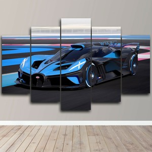 2020 Bugatti Bolide Concept Hyper Car 5 Piece Canvas Wall Art Print Home Decor Ebay