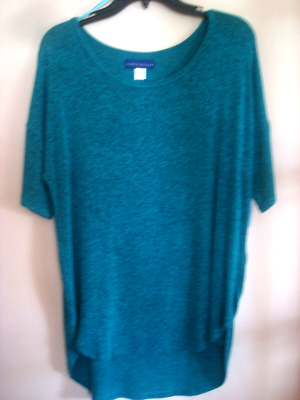 Ladies Knit Top Blue Size Medium NWT | eBay