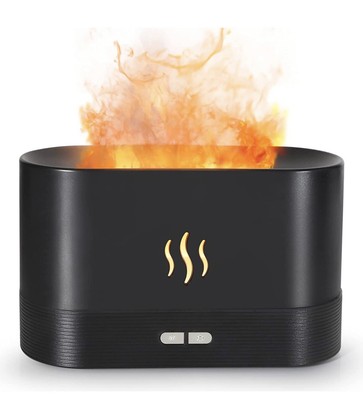 Diffuser with Flame Light Effect 180ml Simulation Flame Aroma Diffuser