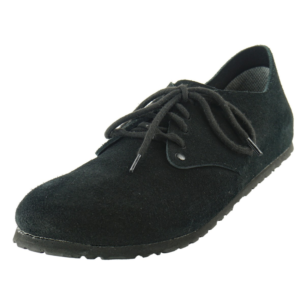 Black BIRKENSTOCK Suede Leather Oxfords Comfort 41 EU L10  display picture 1