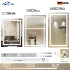 Specchio bagno con illuminazione LED specchio da parete con touch senza appannamento specchio luminoso