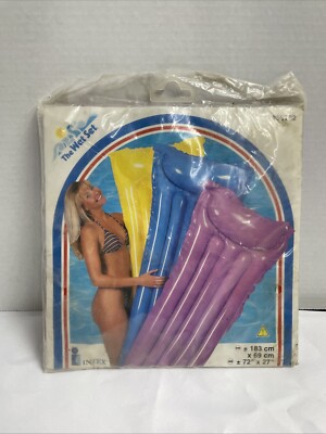 Vintage 1999 Intex Wet Set Inflatable Pool Float Air Mat 72x27 Sealed