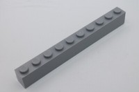 Lego 5X Basic Steine 1X10 Brick 6111 Hellgrau Light Bluish Gray