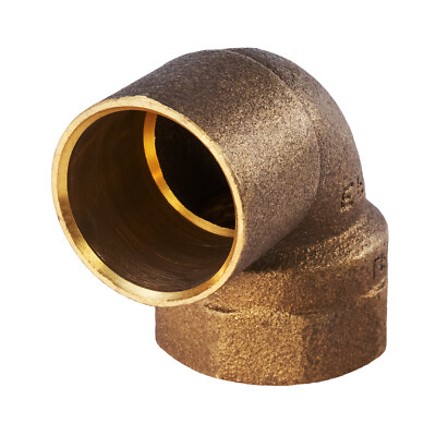 1/2''-2''in 90 Degree Brass Elbow Solder Cup and Female Threaded Connection C x F