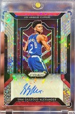 2018-19 Panini Prizm Shai Gilgeous-Alexander Rookie Fast Break Prizm Auto RC OKC