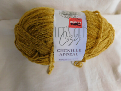 Lion Brand Let's Get Cozy Chenille Appeal Harvest Gold